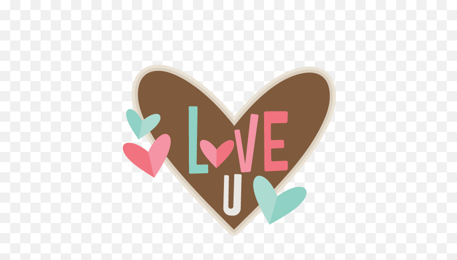 Love U Svg Scrapbook Cut File Cute Clipart Files For - Love U Clipart Emoji,I Love You Clipart