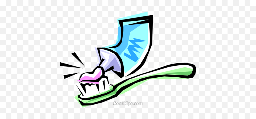 Toothbrush U0026 Toothpaste Royalty Free Vector Clip Art - Bild Zahnbürste Und Zahnpasta Emoji,Toothbrush Clipart