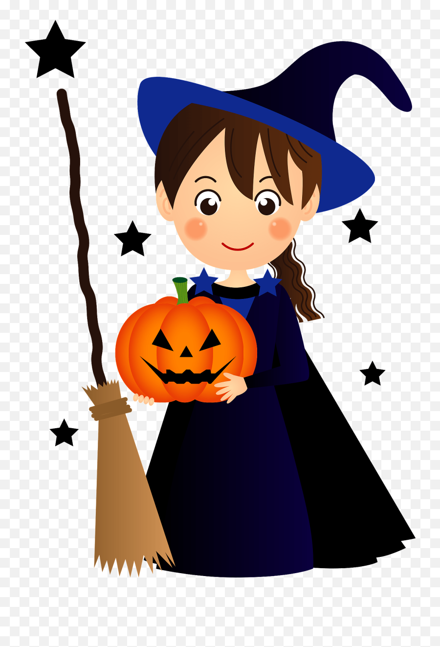 Witch Halloween Clipart - Witch Halloween Clipart Emoji,Halloween Clipart