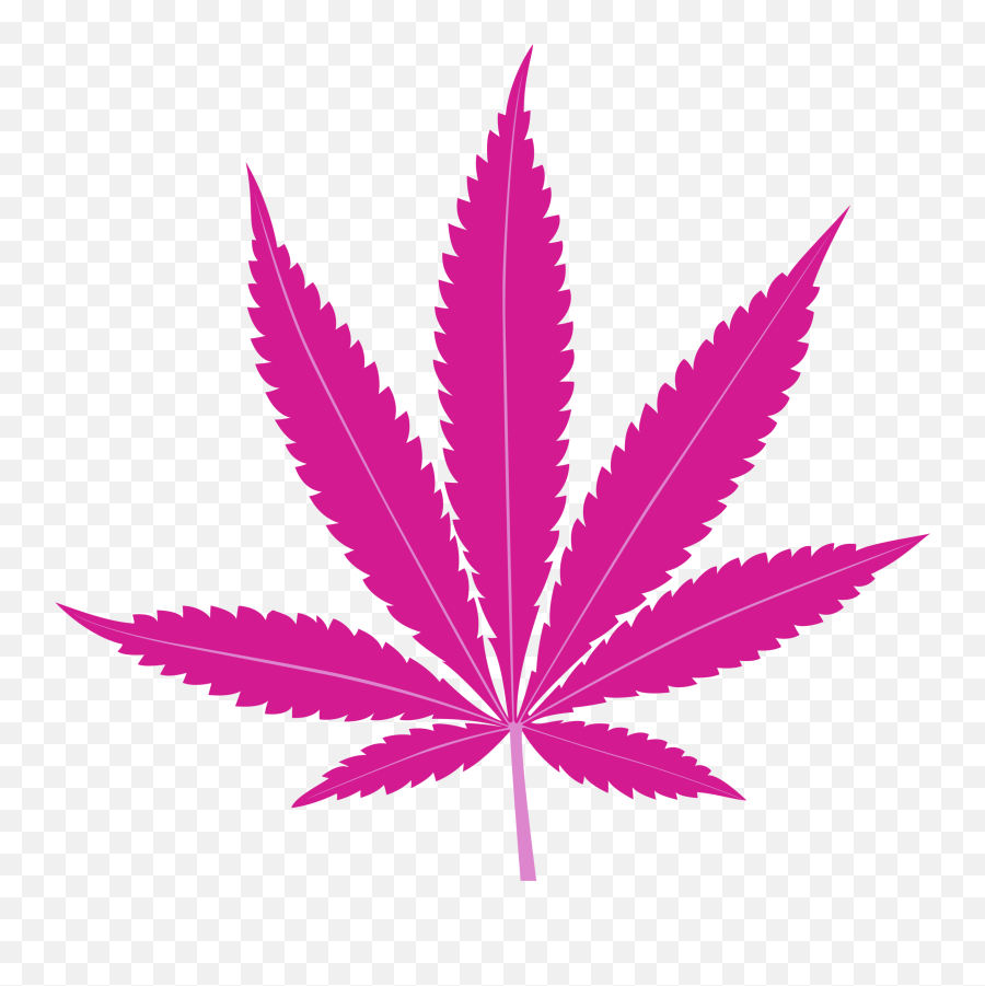 Breast Cancer And Cannabis Emoji,Pot Leaf Transparent