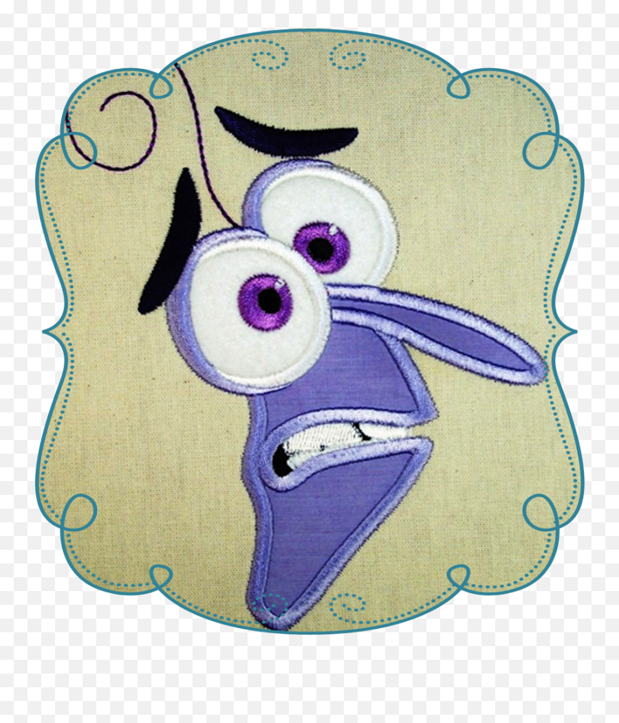 Scared Face - Embroidery Full Size Png Download Seekpng Embroidery Emoji,Scared Face Png