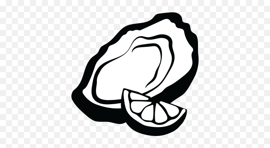 The Local Oyster Emoji,Catfish Clipart Black And White