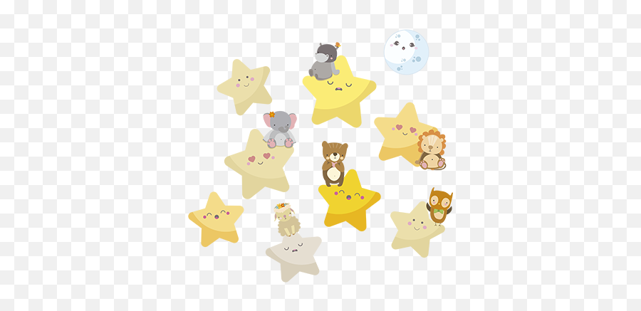 Stars Baby Wall Sticker Emoji,Star Emoji Png