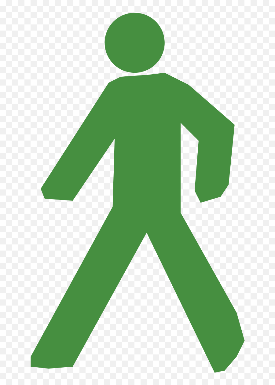File - Walk Icon Svg Person Icon Green Transparent Green Man Walking Png Emoji,Walk Clipart