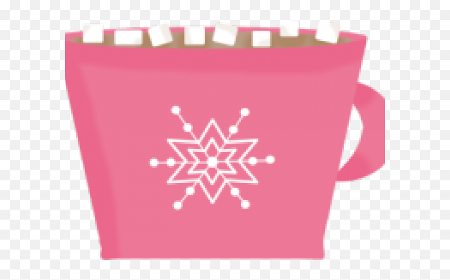 Hot Chocolate Clipart Marshmallow Clipart - Red Snowflakes Mug Emoji,Chocolate Clipart