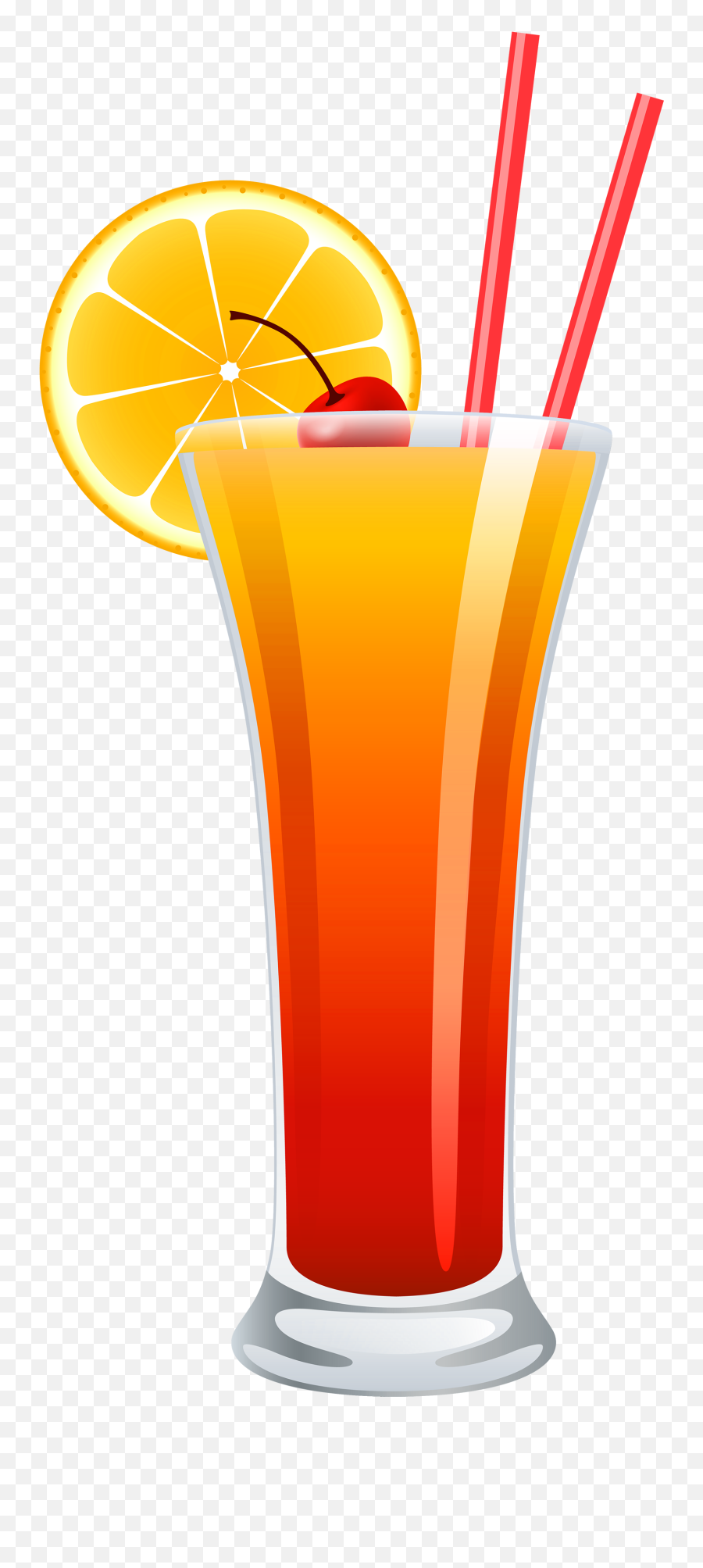 Cocktail Png Image - Tequila Sunrise Cocktail Cartoon Emoji,Alcohol Clipart