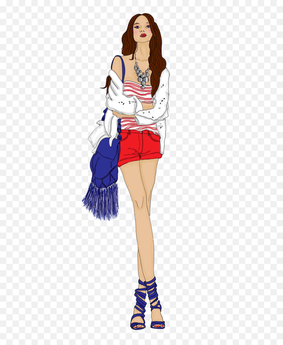 Download Model Fashion Design Sketch Free Transparent Image Emoji,Free Cheerleader Clipart