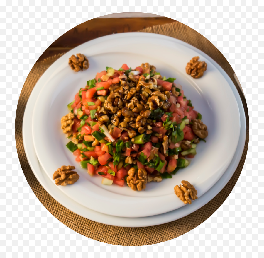 Turkish Tomato Salad With Walnuts And Pomegranate Syrup U2013 Camgöz Emoji,Salad Bowl Clipart