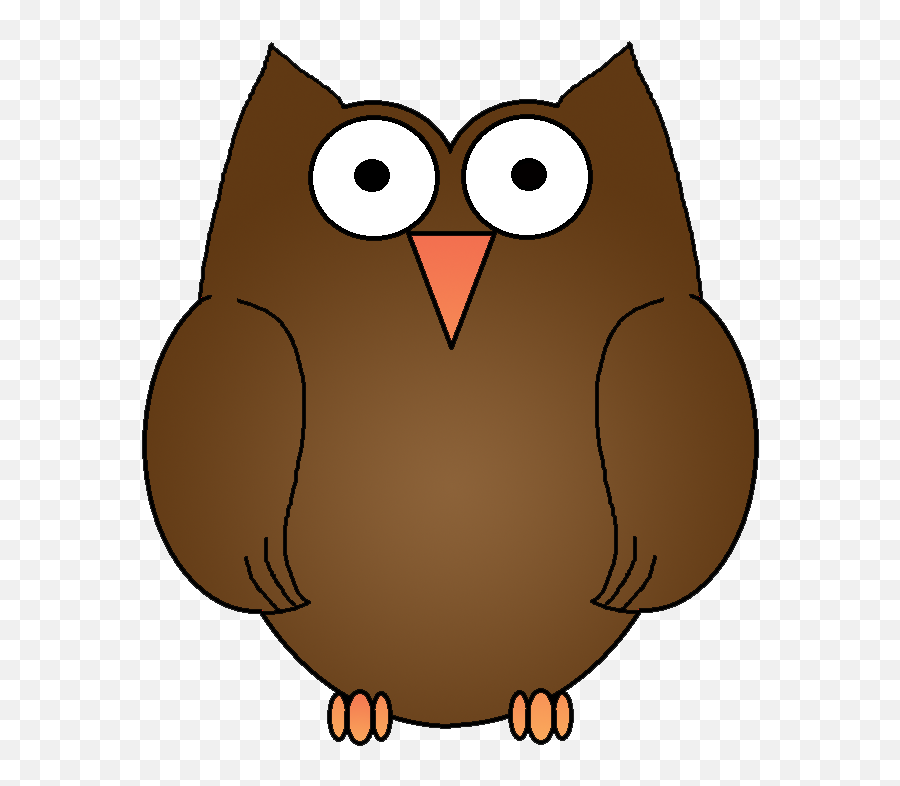 Brown Hawk Owl Clipart Wise Owl - Clip Art Png Download Brown Color Owl Clipart Emoji,Owl Clipart