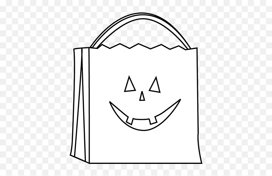 Candy Black And White Halloween Candy Clipart Black Clip Art - Halloween Bag Clipart Black And White Emoji,Candy Clipart