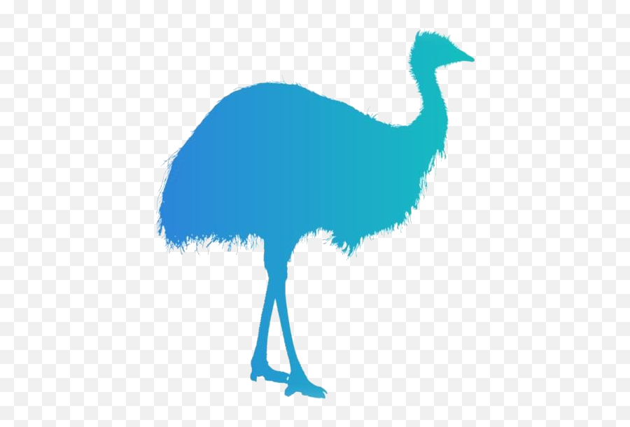 Transparent Forgetmenot Ostrich Clipart - Emu Emoji,Ostrich Clipart