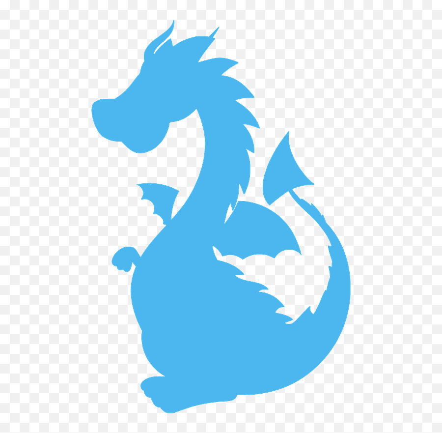 Dragon Silhouette - Free Vector Silhouettes Creazilla Mythical Creature Emoji,Dragon Silhouette Png