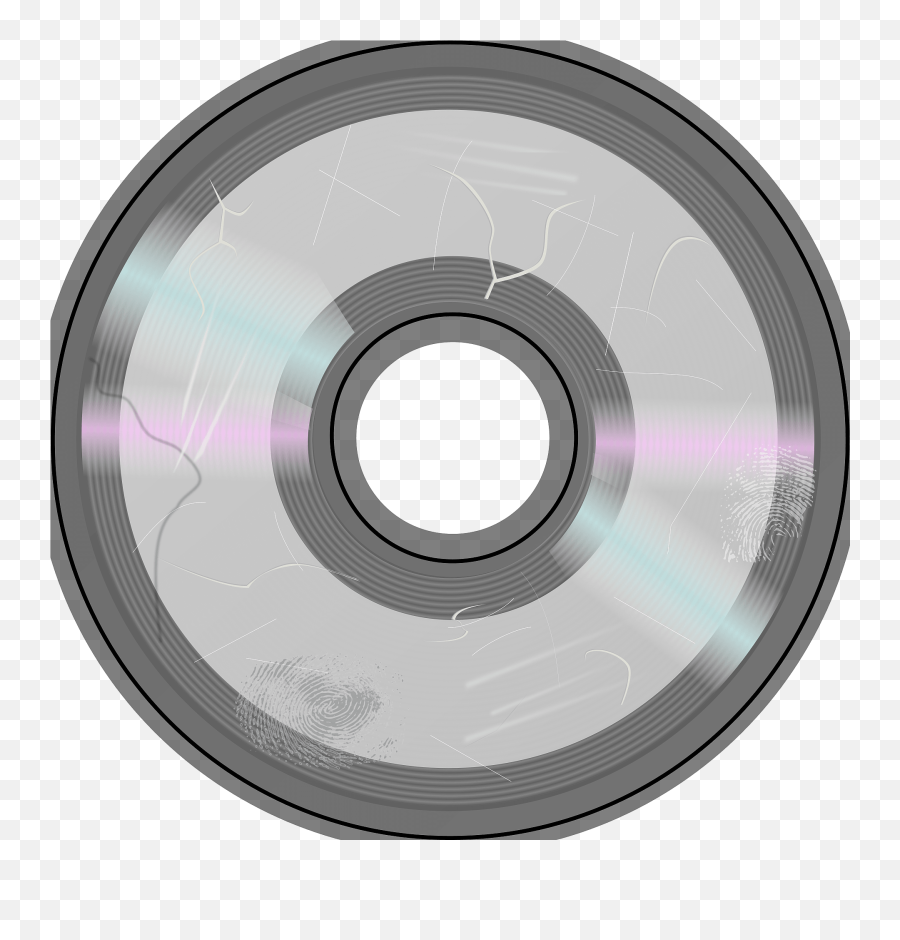 Compact Disc Scratched Clipart - Solid Emoji,Cd Clipart