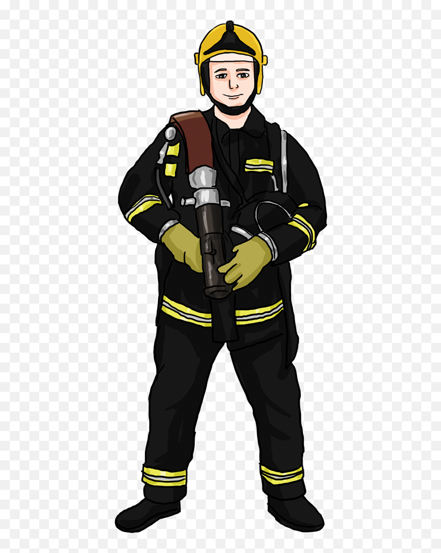 Fireman Cute Firefighter Clipart Free - Firefighter Clip Art Emoji,Firefighter Clipart