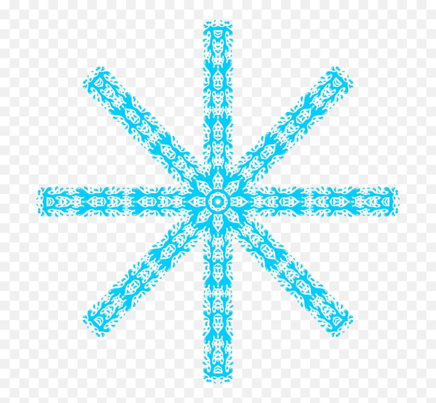 Blue Turquoise Symmetry Png Clipart - Simple Flower Geometric Pattern Emoji,Please Join Us Clipart
