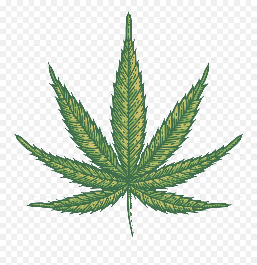 Marijuana Leaves - Drawing Of Marijuana Emoji,Marijuana Leaf Logo