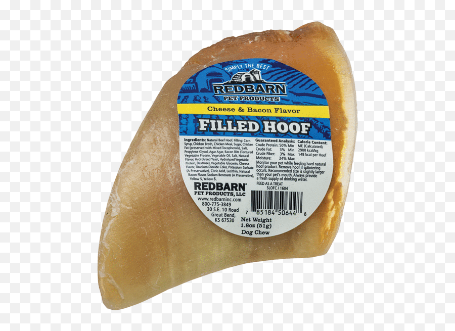 Filled Hoof Cheese U0026 Bacon Flavor - Redbarn Emoji,Bacon Transparent Background