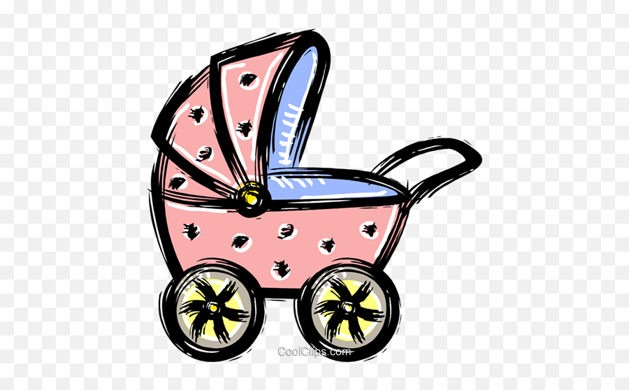 Baby Carriage Royalty Free Vector Clip Art Illustration Emoji,Baby Carriage Clipart