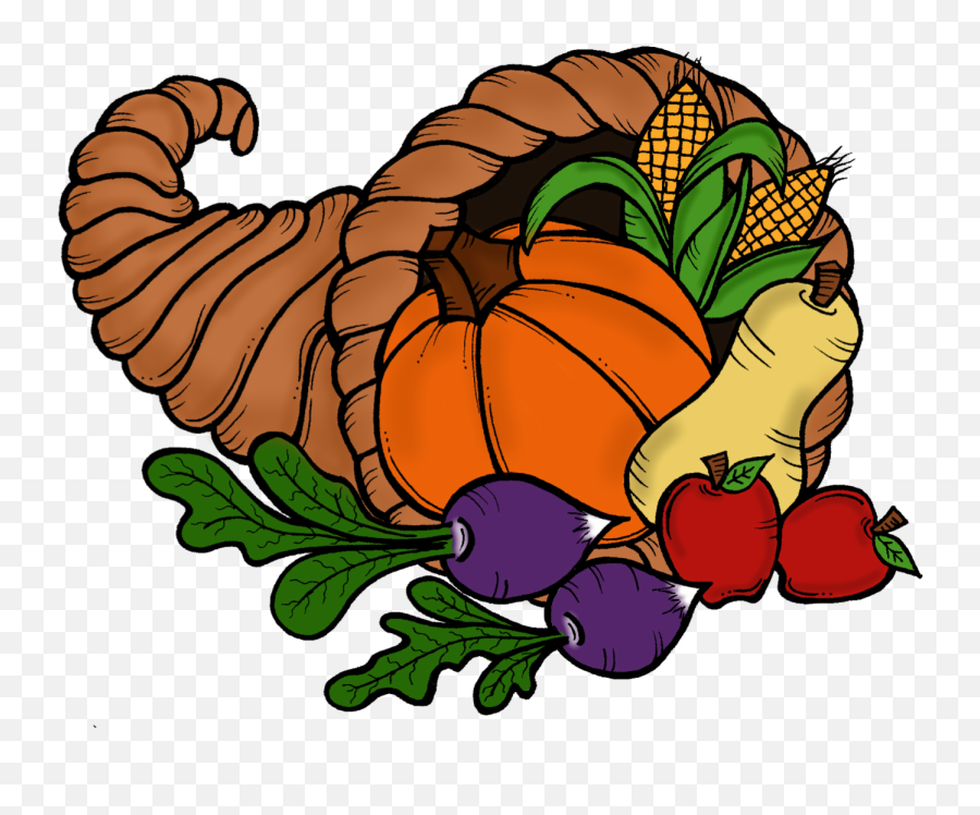 Free Thanksgiving Cornucopia Pictures - Cornucopia Clip Art Emoji,Cornucopia Clipart