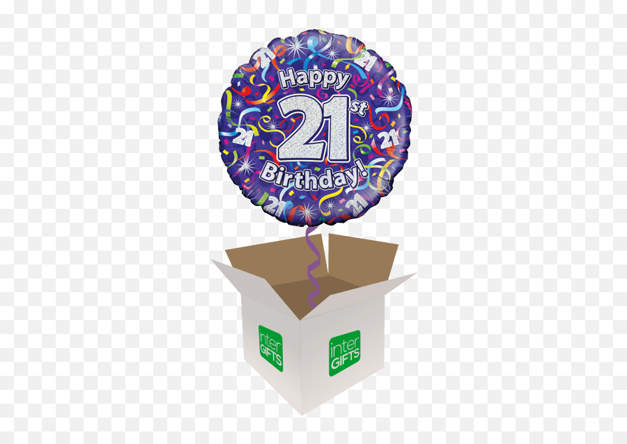 Happy 21st Birthday Purple Streamers Clipart - Full Size Emoji,Streamers Clipart