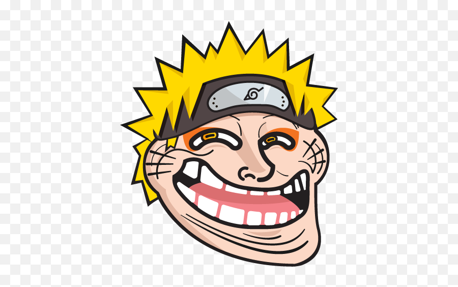 Naruto Trollface - Happy Emoji,Troll Face Png