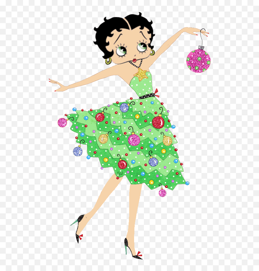 Christmas Moving Gifs - Gif Moving Pics Christmas Clipart Cartoon Betty Boop Christmas Emoji,Christmas Clipart