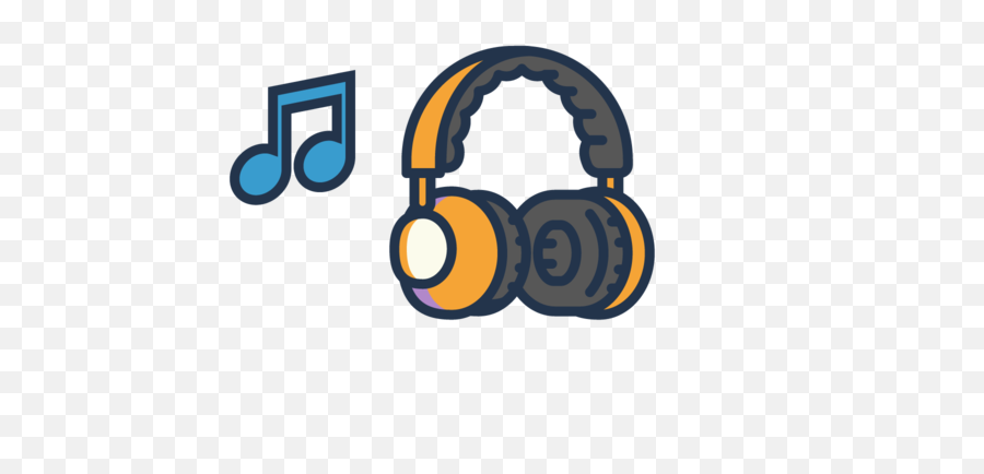 Headphones Clipart Cute Headphones Cute Transparent Emoji,Musica Png