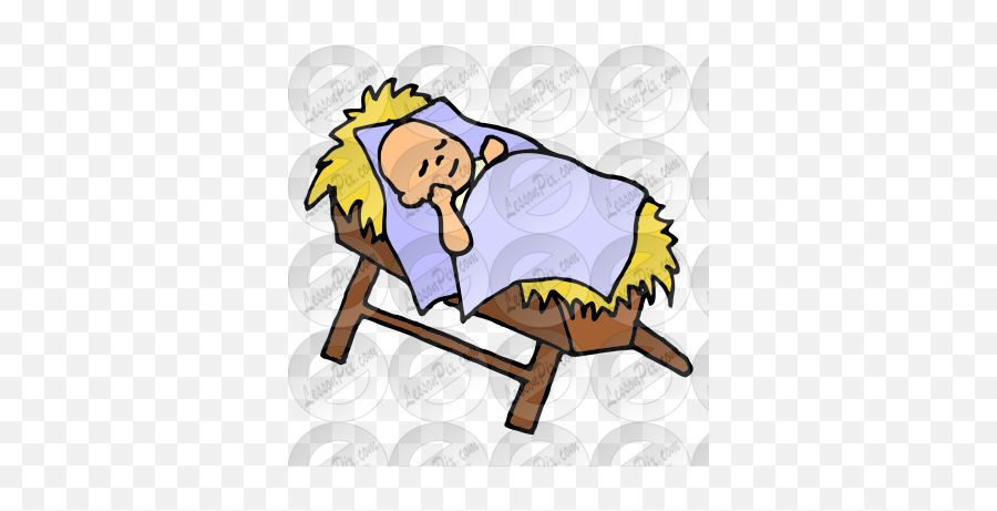 Baby Jesus Picture For Classroom Therapy Use - Great Baby Emoji,Child Sleeping Clipart