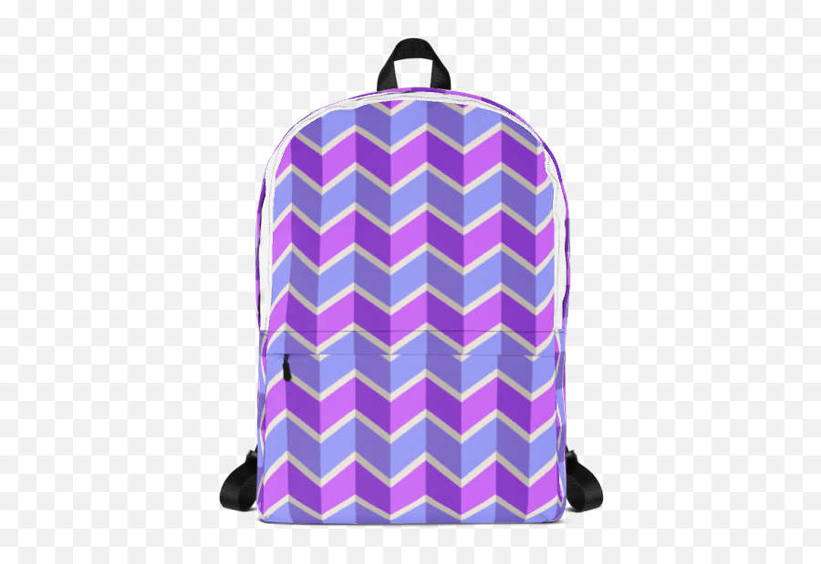 Download Hd Blue And Purple Chevron Pattern Backpack - Paint Emoji,Purple Paint Splatter Png