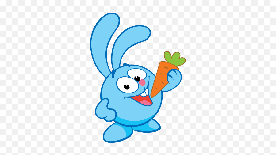 Kikoriki Jumper Eats A Carrot Transparent Png - Stickpng Emoji,Jumper Clipart