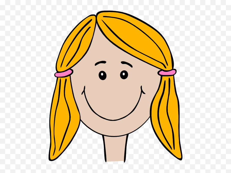Cartoon Girl Face Clip Art Qqzu7h - Clipart Suggest Emoji,Cute Girl Clipart