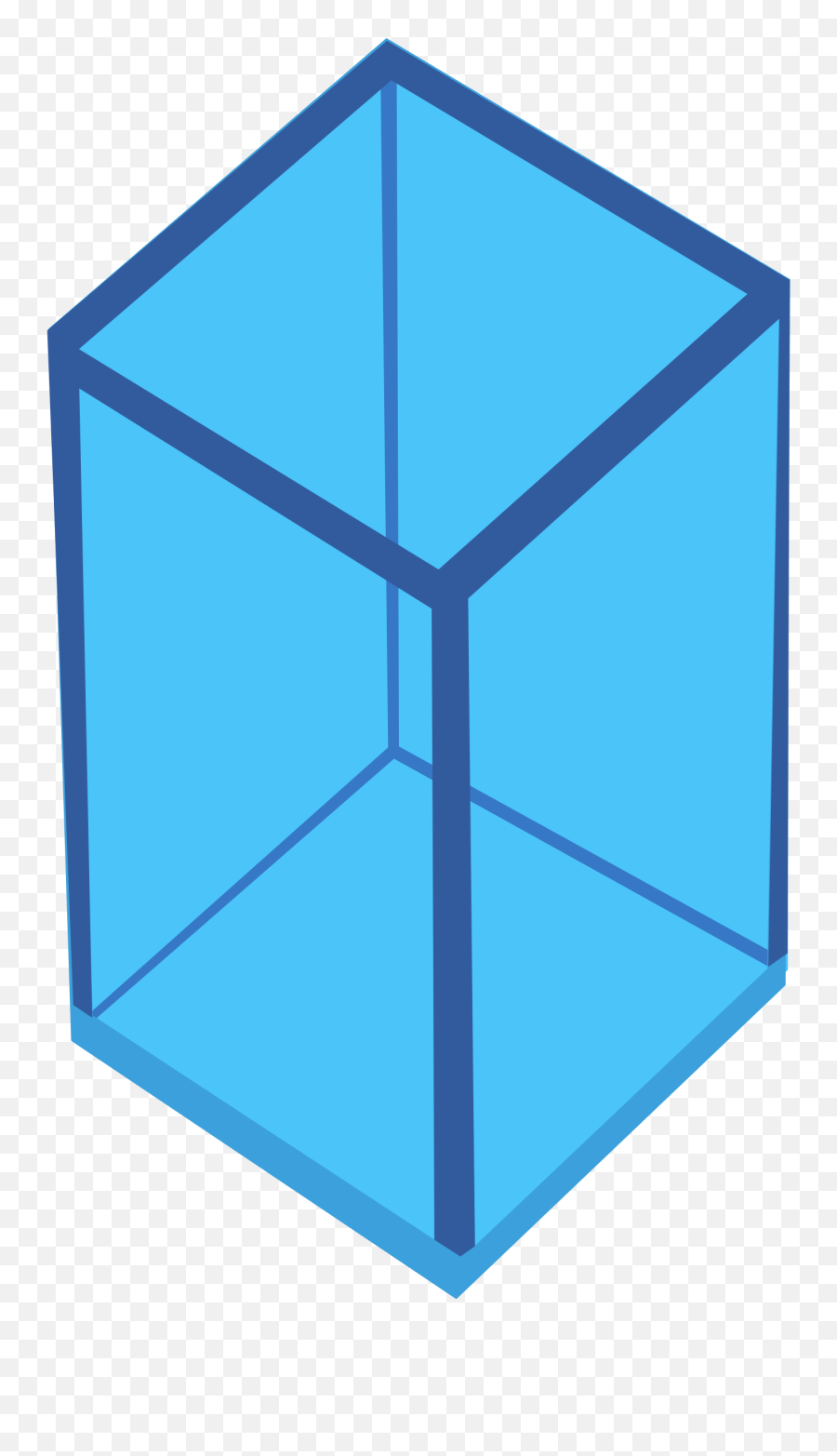 Cyan Transparent Cube Clipart - Gambar Persegi Panjang 3d Emoji,Cube Clipart