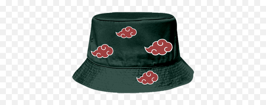 Akatsuki Bucket Hat Custom Bucket Cap Embroidered Bucket Hat - Costume Hat Emoji,Akatsuki Logo