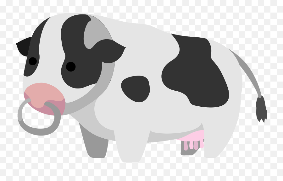 Cow Clipart Free Download Transparent Png Creazilla - Animal Figure Emoji,Cow Clipart Black And White