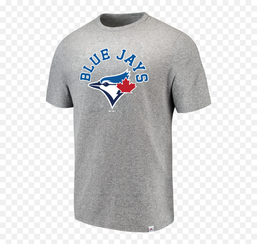 Menu0027s Toronto Blue Jays Stand Up U0026 Shout Grey Heathered Majestic T - Shirt Blue Jays Emoji,Toronto Blue Jays Logo