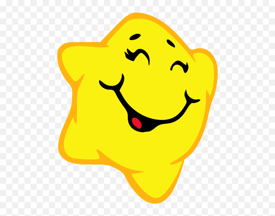 Smiley Star Clipart Free Svg File - Happy Emoji,Star Clipart