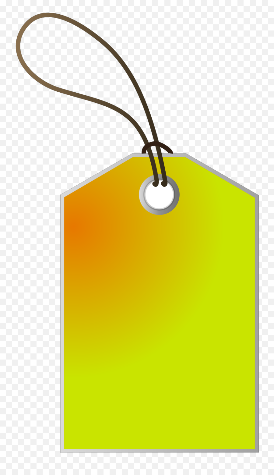 Yellow Gift Tag Svg Vector Yellow Gift Tag Clip Art - Svg Vertical Emoji,Gift Tag Clipart