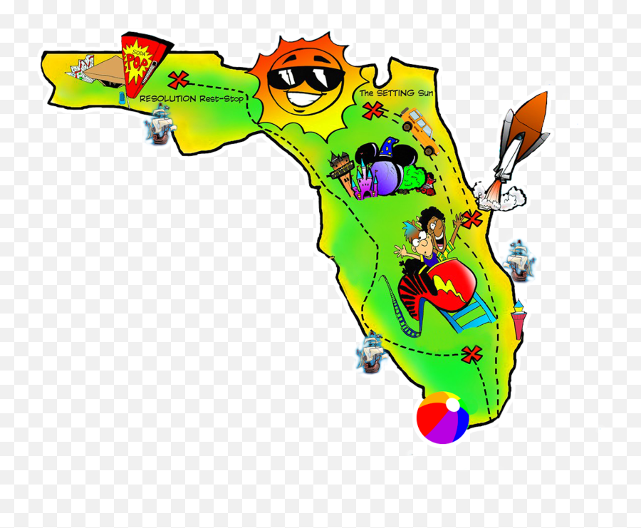 Florida Clip Art Fun Classroom Activities - Clipart Florida Emoji,Map Clipart