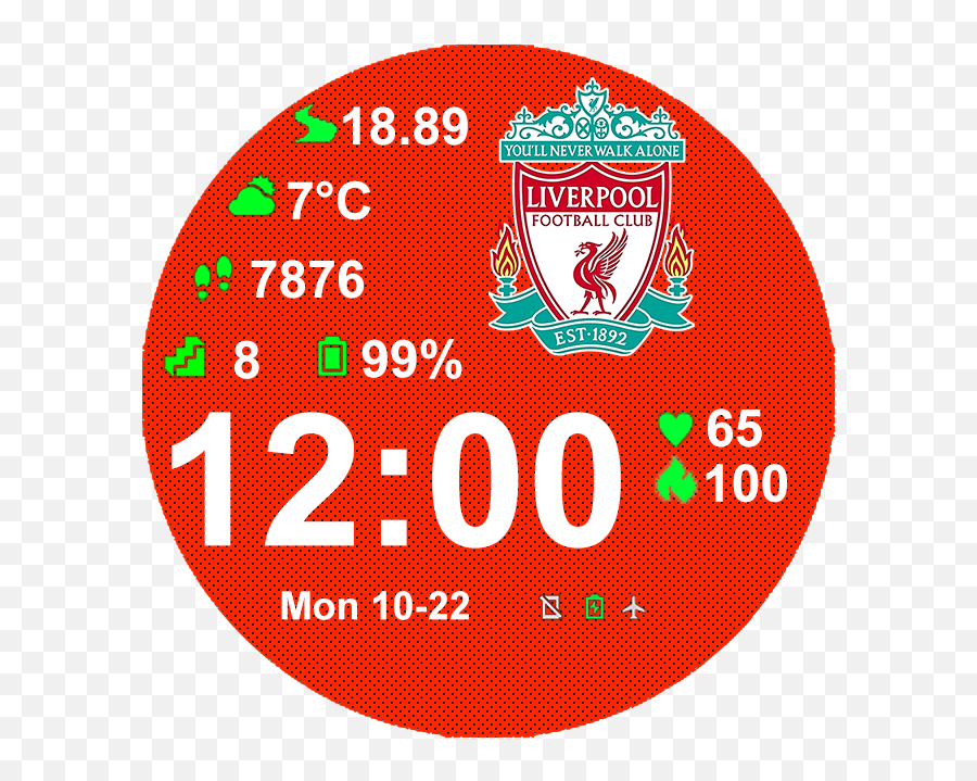 Liverpool Fc Watchface Red By Koenig - Amazfit Pace Liverpool Smart Watch Face Emoji,Liverpool Logo