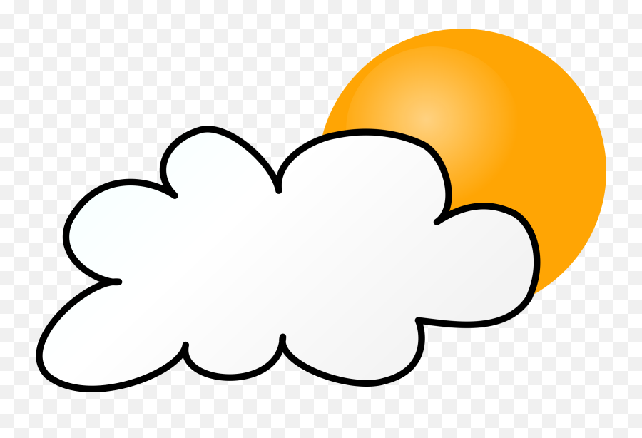 Cloudy Day Simple - Cloudy Weather Clipart Full Size Rainy Weather Clip Art Emoji,Weather Clipart