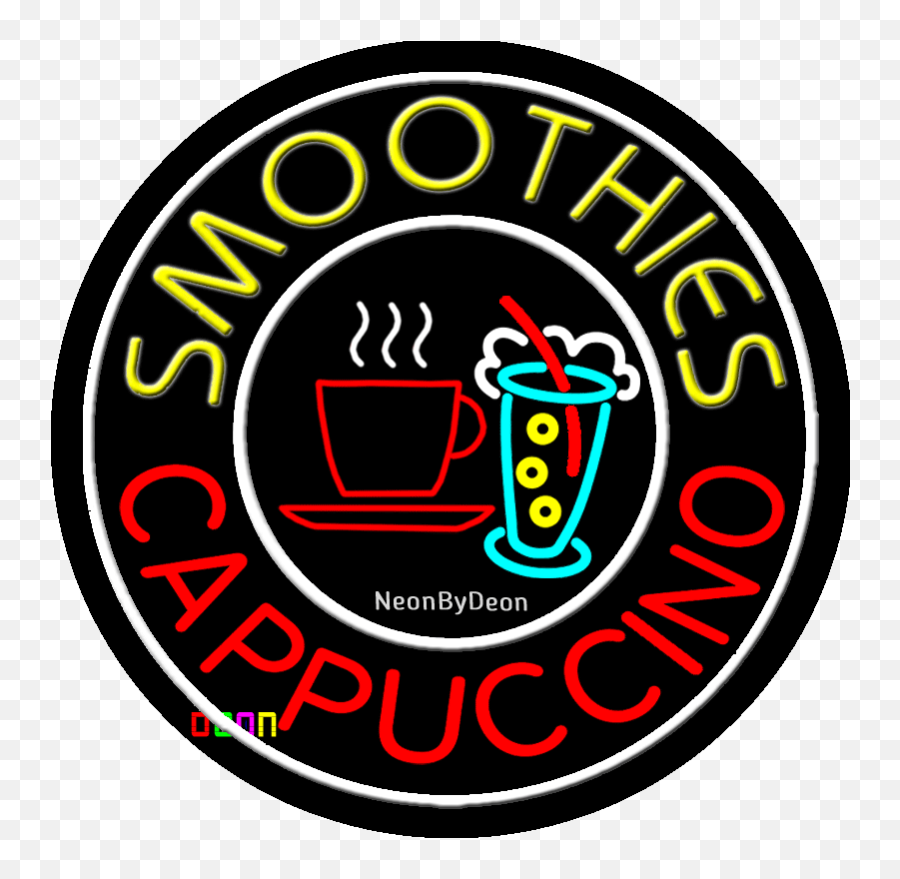 Cappuccino Smoothies Led Neon Sign W Logo Remote Flashing - Afghanistan Symbols Emoji,Neon Logo
