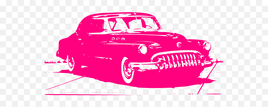 Pink Vintage Car Clip Art At Clker - Old Car Cl Ip Art Emoji,Vintage Car Clipart