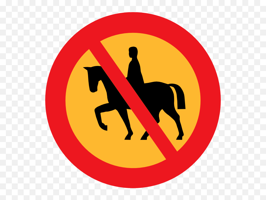 No Horse Riding Sign Clip Art At Clkercom - Vector Clip Art No Horse Riding Sign Emoji,Horses Png