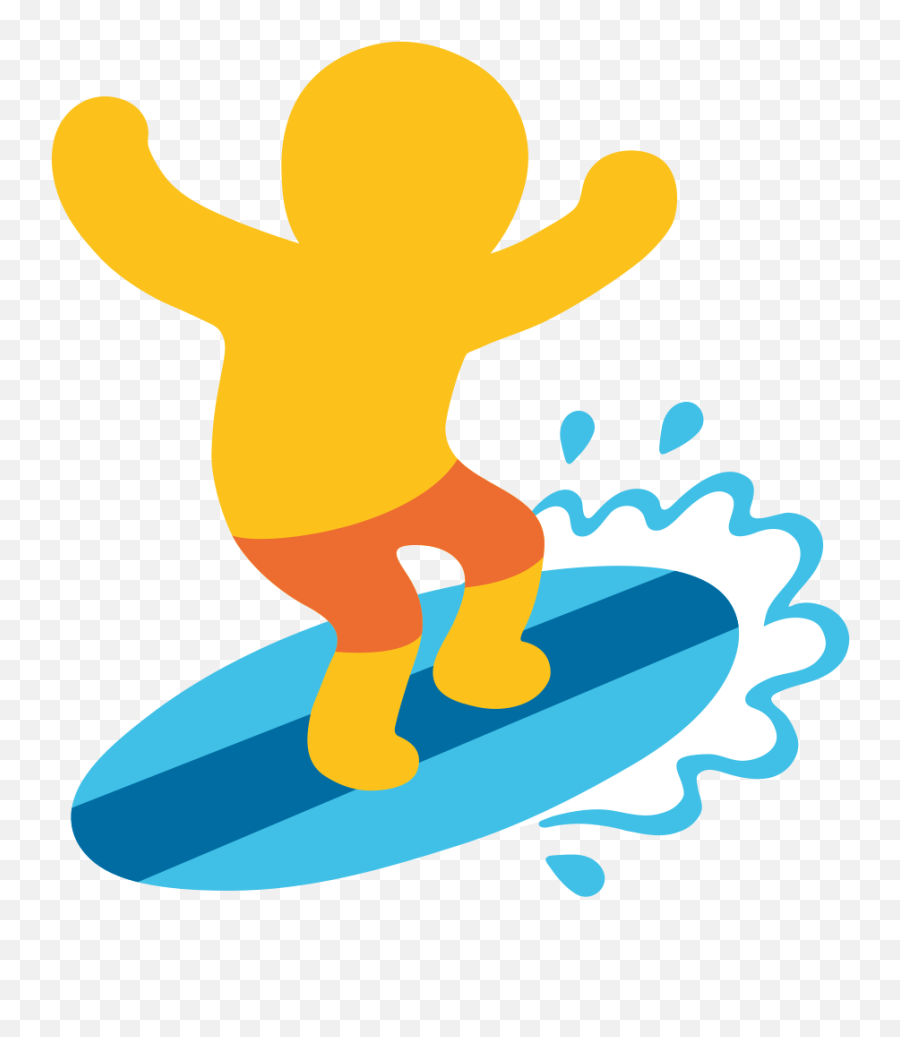 Water Emoji - Emoji Surfing Png Download Original Size Transparent Surfer Clip Art,Water Emoji Png