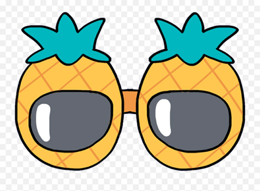 Clipart Freeuse Library Glasses Mochi Emoji,Cute Pineapple Clipart