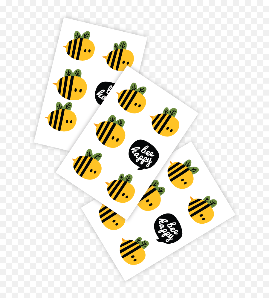 Honey Bees Temporary Tattoos - Duckystreet Emoji,Face Tattoos Png