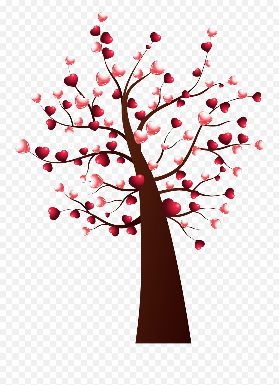 Tree Clipart Valentines Day Tree Valentines Day Transparent Emoji,Tree Clipart