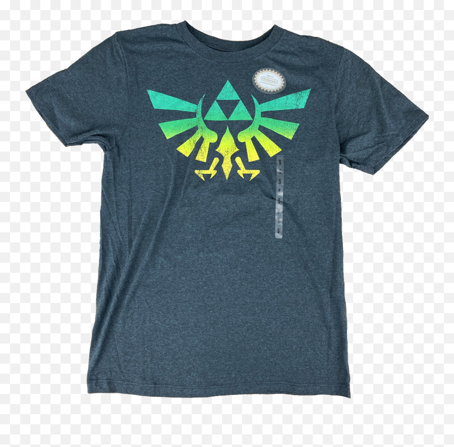 Legend Of Zelda Gradient Crest - Officially Licensed Tshirt Emoji,Hyrule Logo