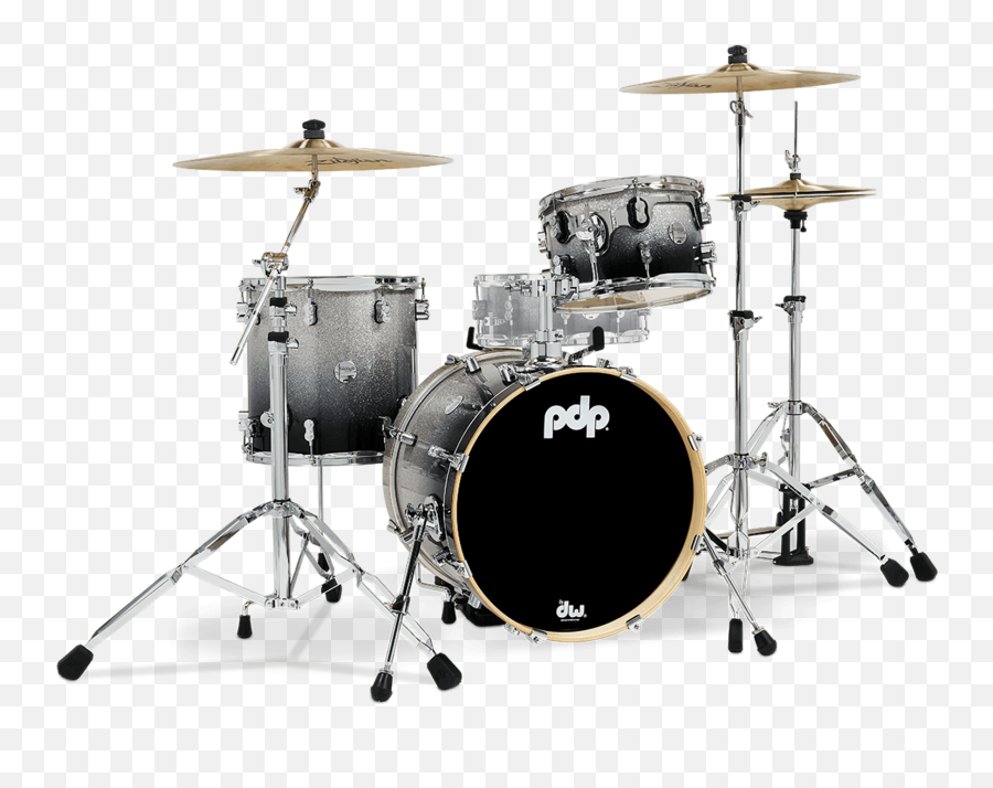 Pdp Pdcm18bpsb - Concept Maple Silver To Black Fade Lacquer 3pc Bop Shell Pack Emoji,Black Fade Transparent