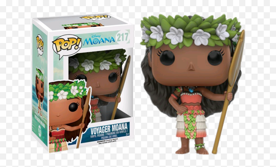 Funko Pop Moana - Voyager Moana 217 The Amazing Collectables Emoji,Moana Characters Png